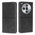 For OPPO Find X7 Ultra 5G Cow Texture Magnetic Leather Phone Case(Black)