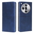 For OPPO Find X7 Ultra 5G Cow Texture Magnetic Leather Phone Case(Blue)