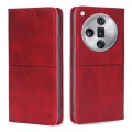 For OPPO Find X7 Ultra 5G Cow Texture Magnetic Leather Phone Case(Red)