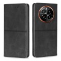 For Realme GT5 Pro 5G Cow Texture Magnetic Leather Phone Case(Black)