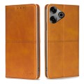 For Tecno Pova 6 Pro 5G Cow Texture Magnetic Leather Phone Case(Light Brown)