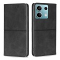 For Xiaomi Redmi Note 13 4G Cow Texture Magnetic Leather Phone Case(Black)
