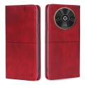 For Xiaomi Redmi A3 4G Cow Texture Magnetic Leather Phone Case(Red)