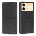 For Xiaomi Redmi Note 13R Pro 5G Cow Texture Magnetic Leather Phone Case(Black)