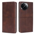 For Xiaomi Civi 4 Pro Cow Texture Magnetic Leather Phone Case(Dark Brown)