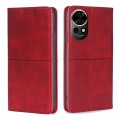 For Huawei nova 12 5G Cow Texture Magnetic Leather Phone Case(Red)