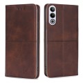 For OnePlus Ace 3V 5G Cow Texture Magnetic Leather Phone Case(Dark Brown)