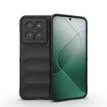 For Xiaomi 14 5G Magic Shield TPU + Flannel Phone Case(Black)
