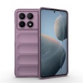 For Xiaomi Redmi K70E 5G Magic Shield TPU + Flannel Phone Case(Purple)