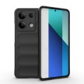For Xiaomi Redmi Note 13 4G Global Magic Shield TPU + Flannel Phone Case(Black)