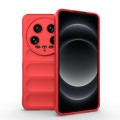 For Xiaomi 14 Ultra Magic Shield TPU + Flannel Phone Case(Red)