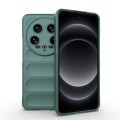 For Xiaomi 14 Ultra Magic Shield TPU + Flannel Phone Case(Dark Green)