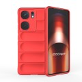 For vivo iQOO Neo9 Magic Shield TPU + Flannel Phone Case(Red)