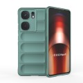 For vivo iQOO Neo9 Magic Shield TPU + Flannel Phone Case(Dark Green)