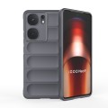 For vivo iQOO Neo9 Magic Shield TPU + Flannel Phone Case(Dark Grey)