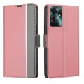 For OPPO Reno11 F 5G Twill Texture Side Button Leather Phone Case(Pink)