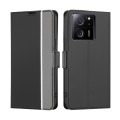 For Xiaomi Redmi K60 Ultra Twill Texture Side Button Leather Phone Case(Black)