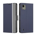 For Nokia C110 4G Twill Texture Side Button Leather Phone Case(Blue)