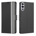 For OnePlus Ace 3V 5G Twill Texture Side Button Leather Phone Case(Black)
