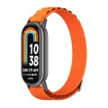 For Xiaomi Mi Band 8 Mijobs Nylon Breathable Watch Band(Orange Black)