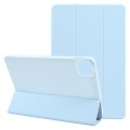 For Xiaomi Pad 6 Max 14 Three-fold Holder Flip Tablet Leather Case(Sky Blue)