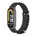 For Xiaomi Mi Band 8 Mijobs Marine Silicone Breathable Watch Band(Black)