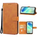 For Blackview Oscal Flat 1C Leather Phone Case(Brown)