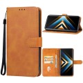 For Honor X50 GT Leather Phone Case(Brown)