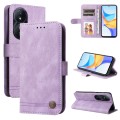 For Honor Play 50 Plus Skin Feel Life Tree Metal Button Leather Phone Case(Purple)