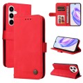 For Honor X50i+ Skin Feel Life Tree Metal Button Leather Phone Case(Red)