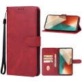 For Xiaomi Redmi Note 13 4G Leather Phone Case(Red)