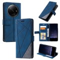 For Xiaomi Redmi A3 Skin Feel Splicing Leather Phone Case(Blue)