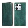 For Infinix GT 10 Pro 5G Gloss Oil Solid Color Magnetic Leather Phone Case(Green)