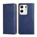 For Infinix Zero 30 4G Gloss Oil Solid Color Magnetic Leather Phone Case(Blue)