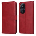 For Honor Play 50 Plus Classic Calf Texture Flip Leather Phone Case(Red)