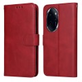 For Honor 100 Pro Classic Calf Texture Flip Leather Phone Case(Red)