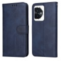 For Honor 100 Classic Calf Texture Flip Leather Phone Case(Blue)