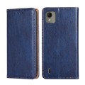 For Nokia C110 4G Gloss Oil Solid Color Magnetic Leather Phone Case(Blue)