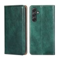 For Samsung Galaxy A54 5G Gloss Oil Solid Color Magnetic Leather Phone Case(Green)
