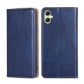 For Samsung Galaxy A05 4G Gloss Oil Solid Color Magnetic Leather Phone Case(Blue)