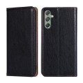 For Samsung Galaxy M34 5G / F34 5G Gloss Oil Solid Color Magnetic Leather Phone Case(Black)