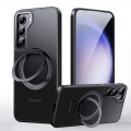 For Samsung Galaxy S23+ 5G 360 Rotating MagSafe Magnetic Skin Feel Phone Case(Black)