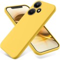 For Infinix Hot 30 Pure Color Liquid Silicone Shockproof Phone Case(Yellow)