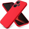 For Infinix Hot 30i Pure Color Liquid Silicone Shockproof Phone Case(Red)