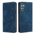 For Samsung Galaxy M34 5G / F34 5G RFID Anti-theft Brush Magnetic Leather Phone Case(Blue)