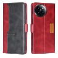 For Xiaomi Civi 4 Pro Contrast Color Side Buckle Leather Phone Case(Red + Black)