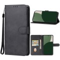 For Sharp Aquos R9 Leather Phone Case(Black)
