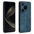 For Huawei Pura 70 AZNS 3D Embossed Skin Feel Phone Case(Dark Green)