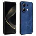For Xiaomi Redmi Note 13 4G AZNS 3D Embossed Skin Feel Phone Case(Sapphire Blue)
