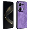 For Xiaomi Redmi Note 13 Pro 4G AZNS 3D Embossed Skin Feel Phone Case(Purple)